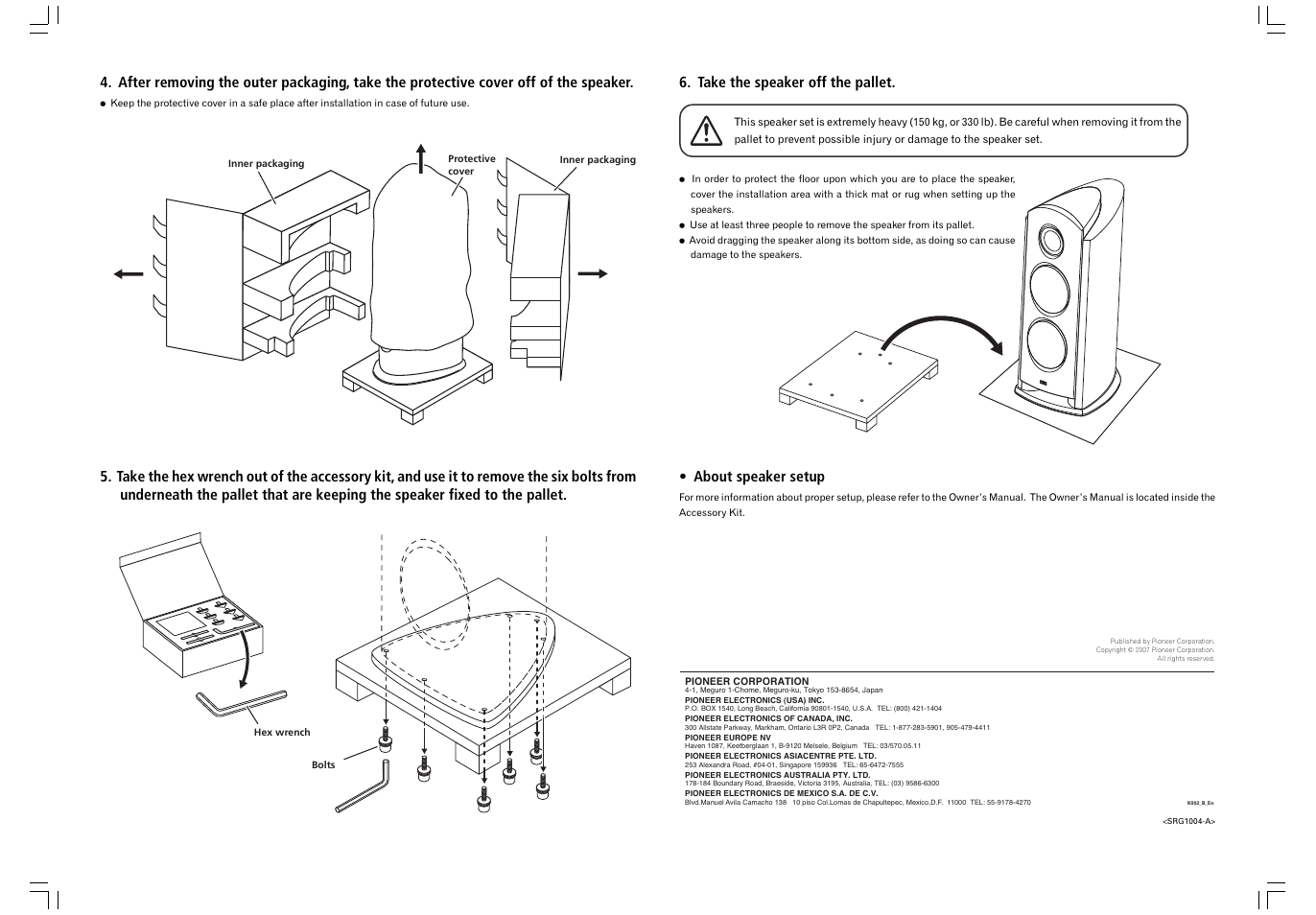 Pioneer TAD-R1 User Manual | Page 2 / 2