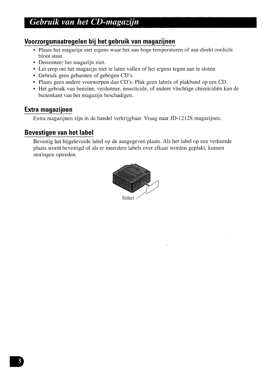 Gebruik van het cd-magazijn | Pioneer CDX-P2050VN User Manual | Page 78 / 100