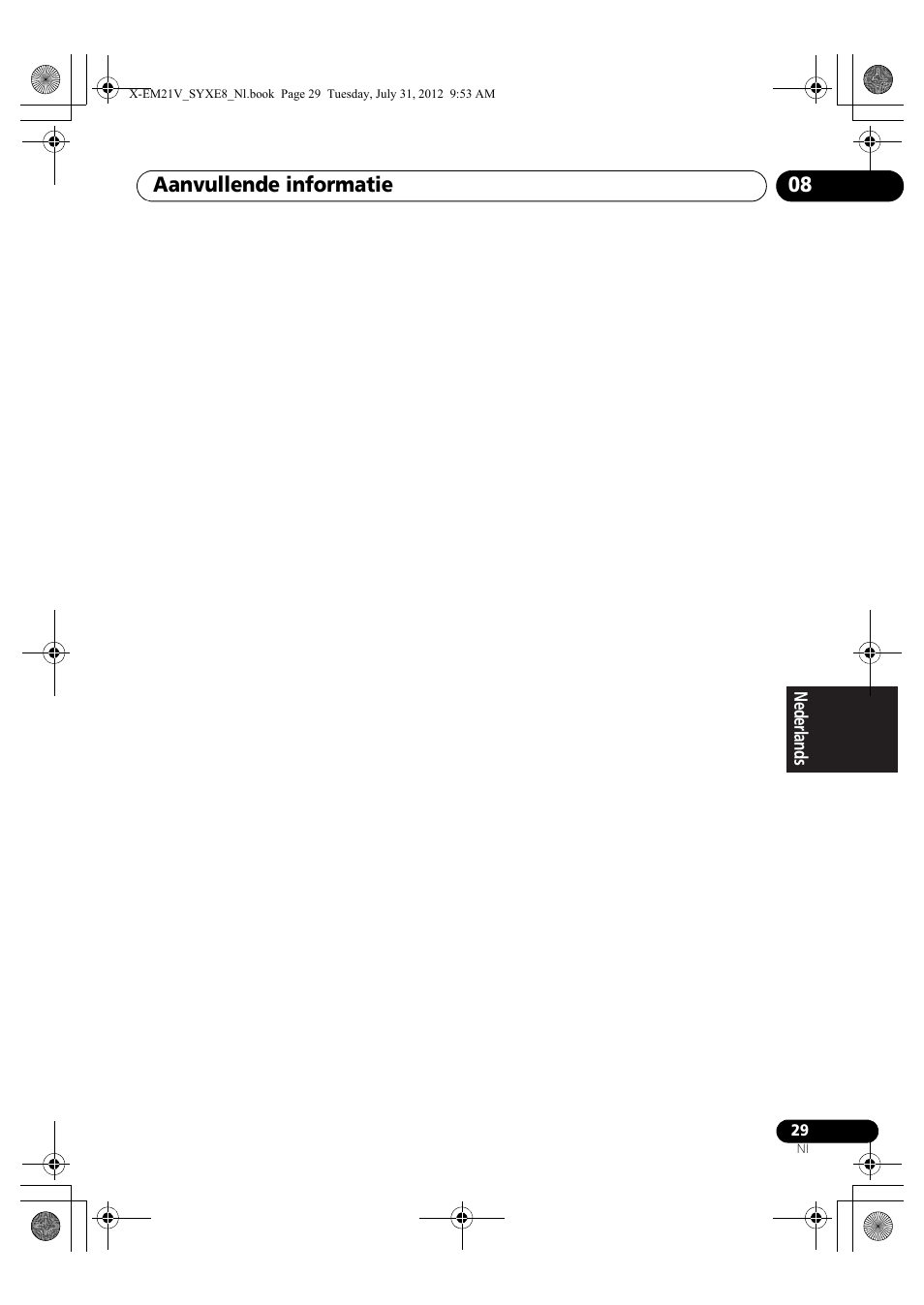 Aanvullende informatie 08 | Pioneer X-EM21V User Manual | Page 141 / 172