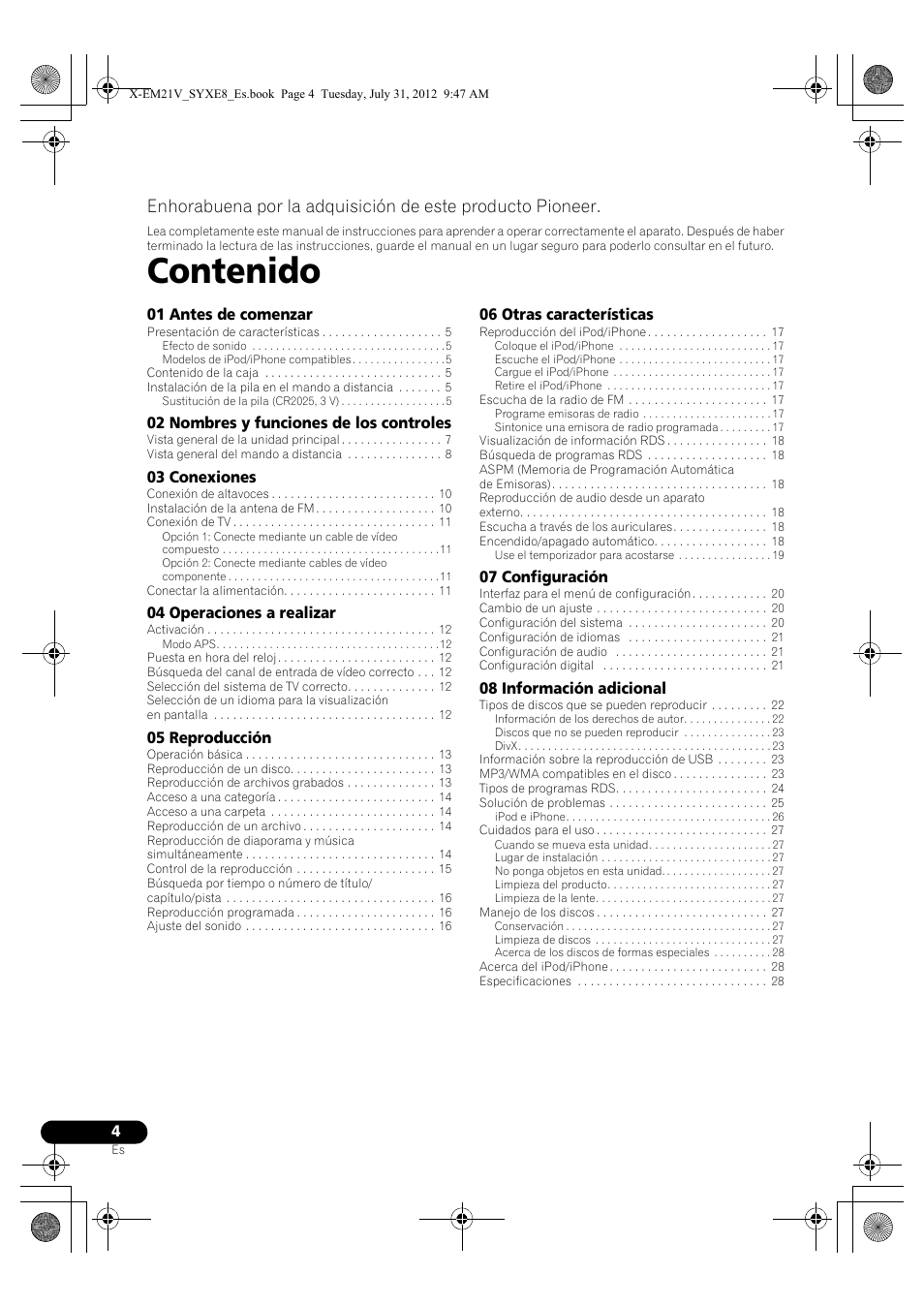 Pioneer X-EM21V User Manual | Page 144 / 172