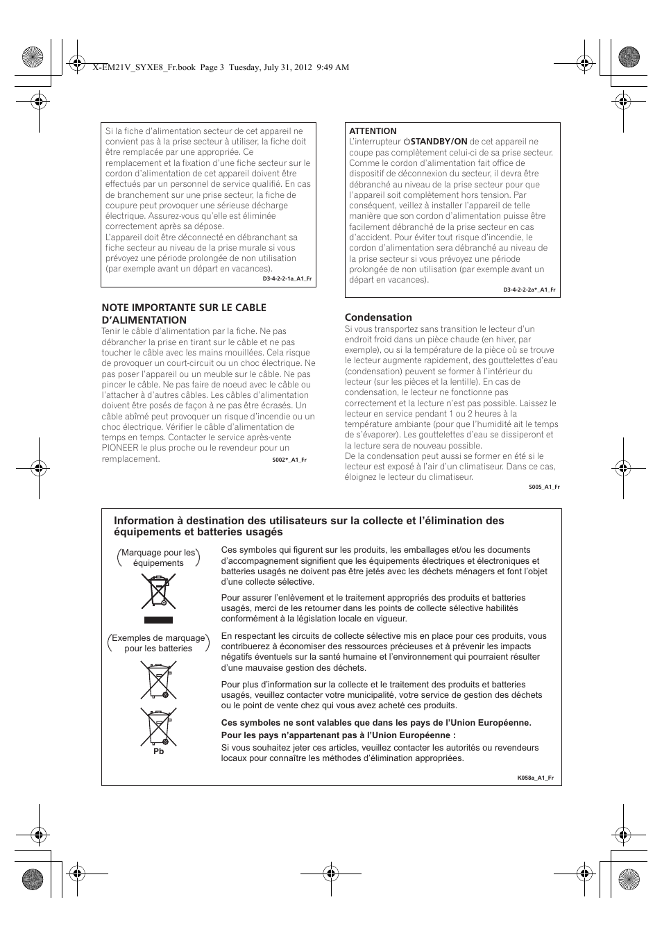 Pioneer X-EM21V User Manual | Page 31 / 172