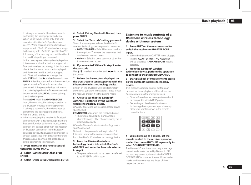 05 basic playback | Pioneer VSX-2021 User Manual | Page 35 / 102