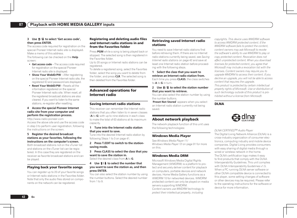 Pioneer VSX-2021 User Manual | Page 42 / 102