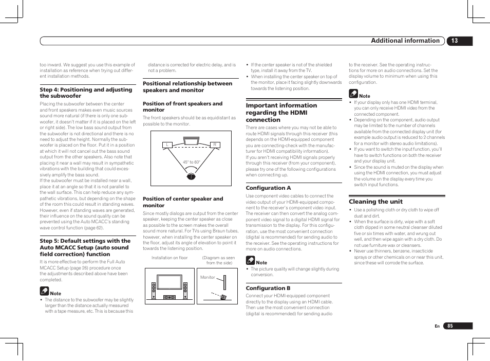 Pioneer VSX-2021 User Manual | Page 85 / 102