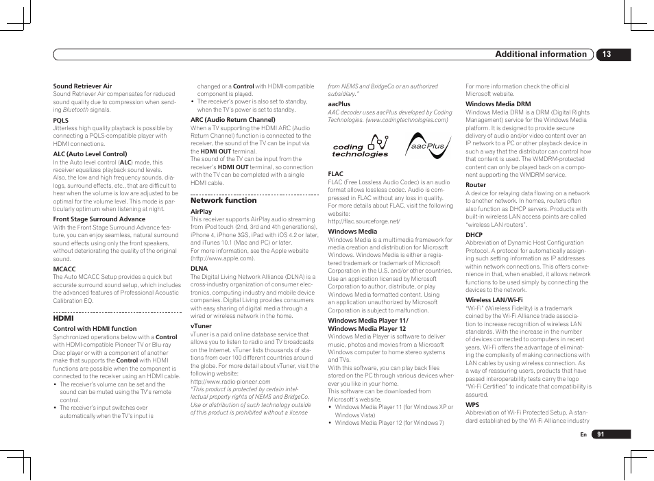 Pioneer VSX-2021 User Manual | Page 91 / 102