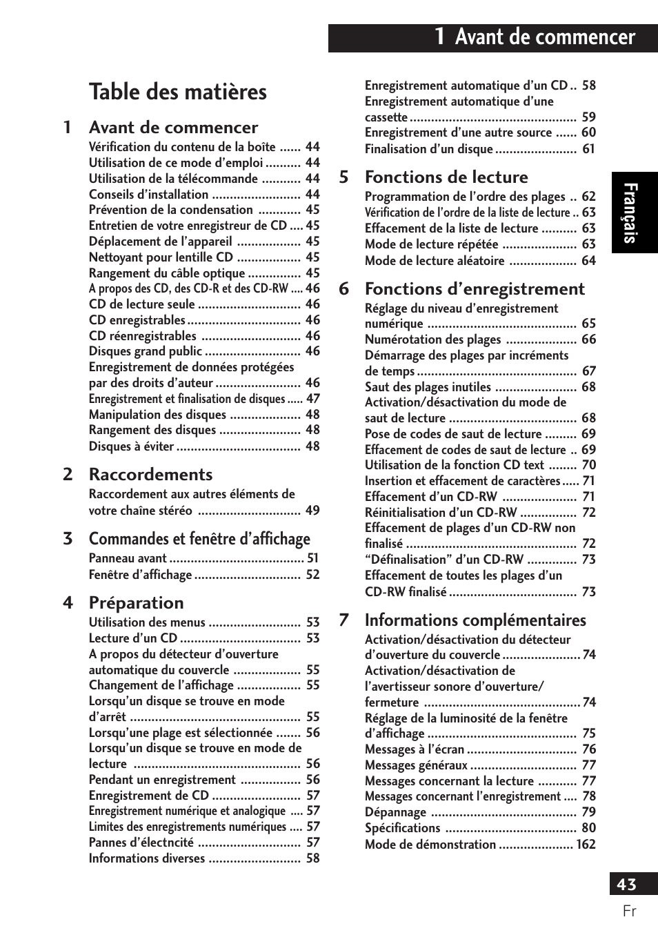 Pioneer PDR-F10 User Manual | Page 43 / 162