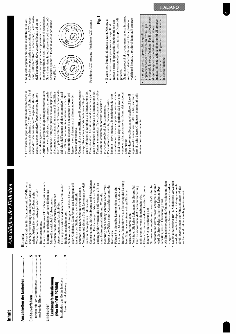 Fig. 1, Anschließen der einheiten | Pioneer DEH-P7300R User Manual | Page 18 / 26