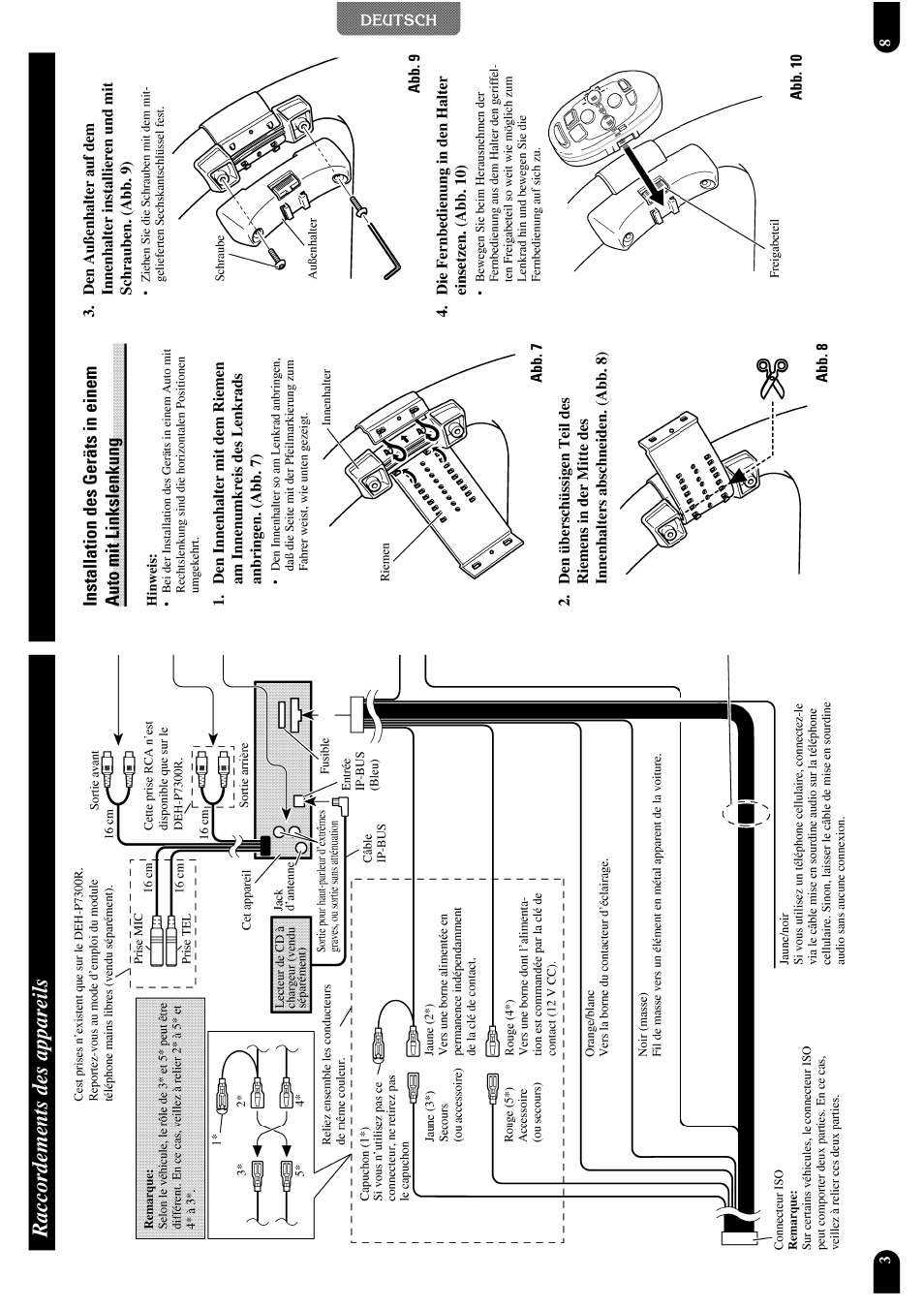 Raccordements des appareils, Abb. 10 | Pioneer DEH-P7300R User Manual | Page 25 / 26