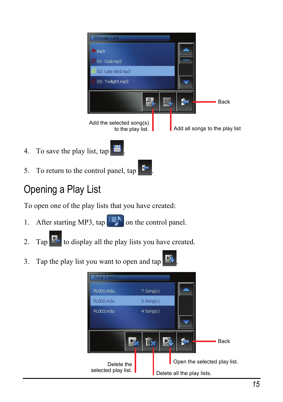 Opening a play list | Pioneer AVIC-S2 User Manual | Page 21 / 45