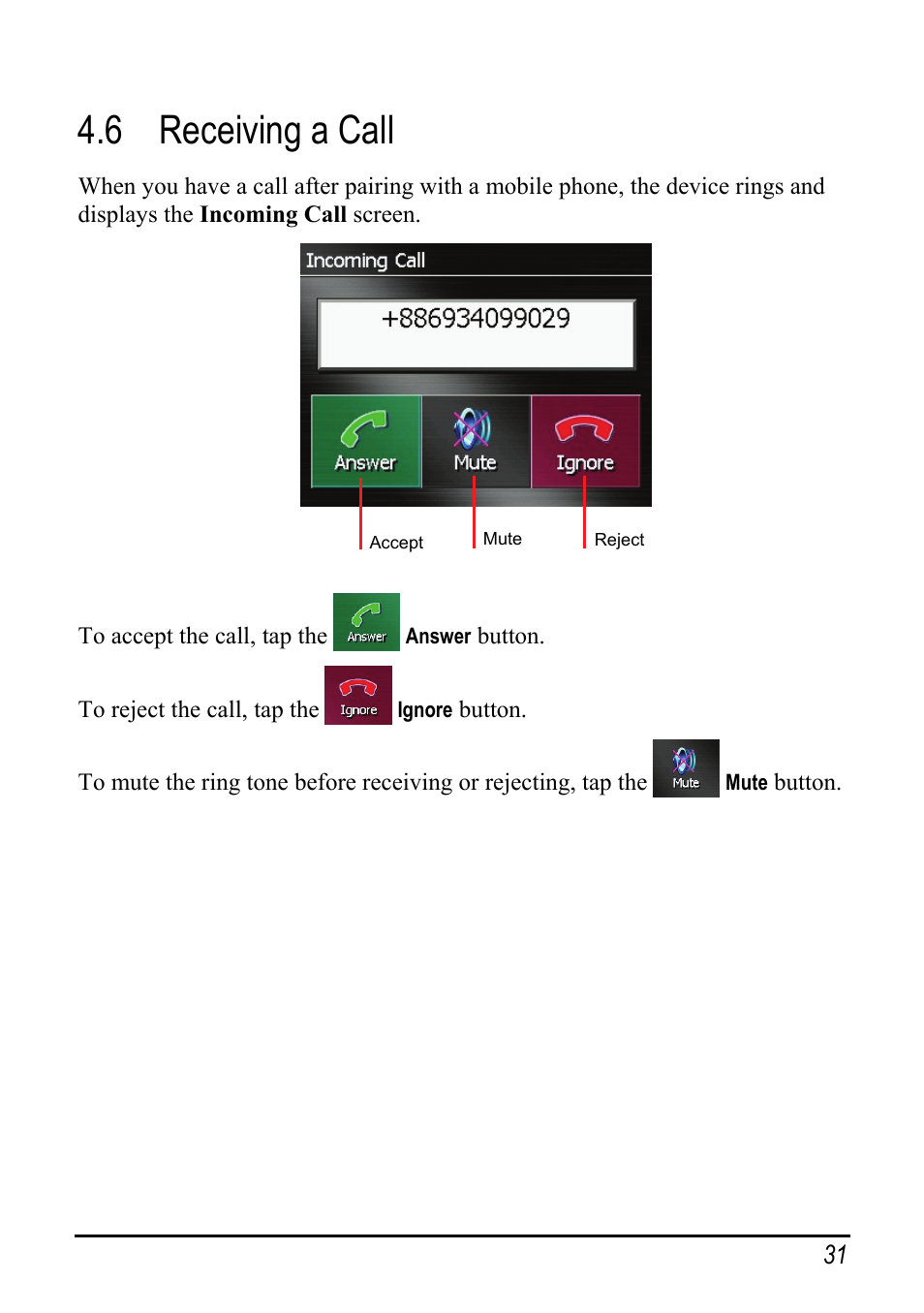 6 receiving a call, Receiving a call | Pioneer AVIC-S2 User Manual | Page 37 / 45