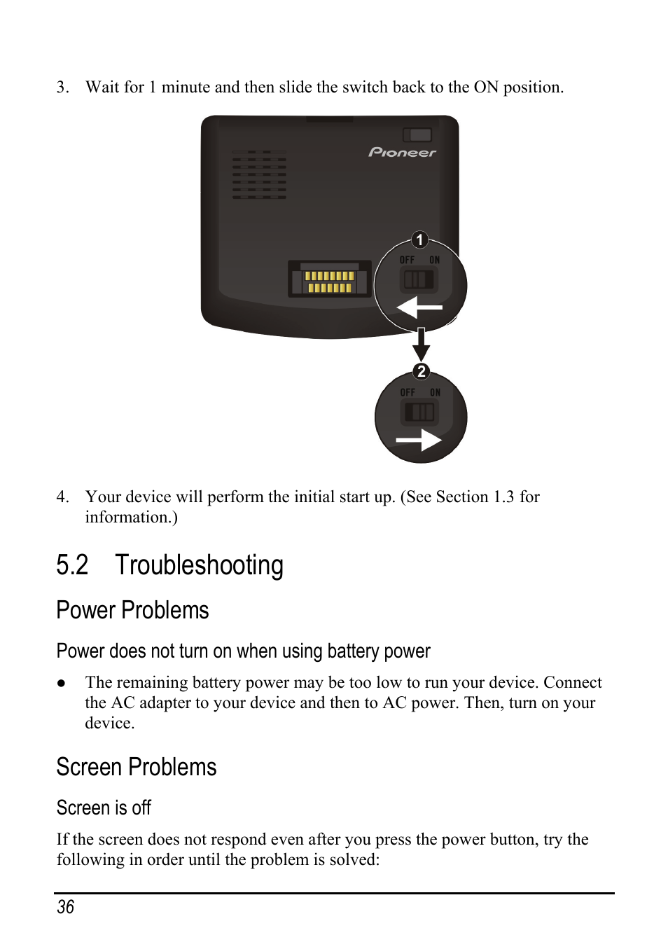 2 troubleshooting, Power problems, Screen problems | Troubleshooting, Ooting, 2 troublesh, Blems, Screen pro | Pioneer AVIC-S2 User Manual | Page 42 / 45