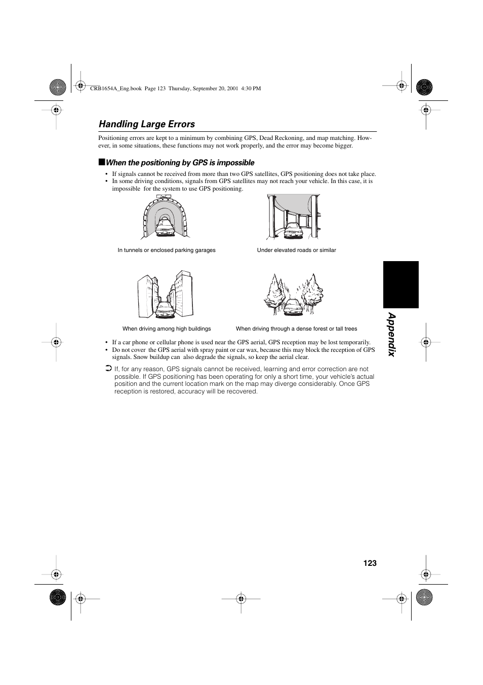 Appendix handling large errors | Pioneer AVIC-75DV User Manual | Page 125 / 148