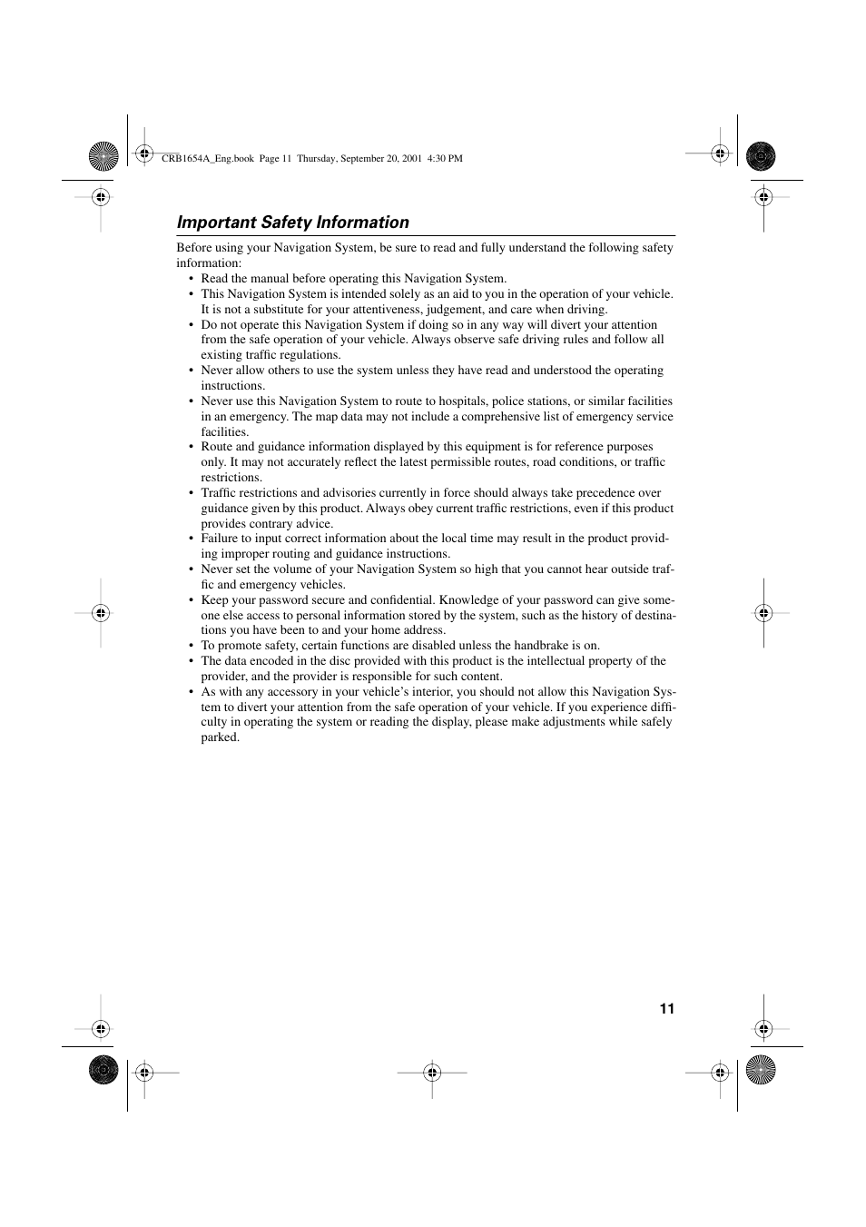 Important safety information | Pioneer AVIC-75DV User Manual | Page 13 / 148