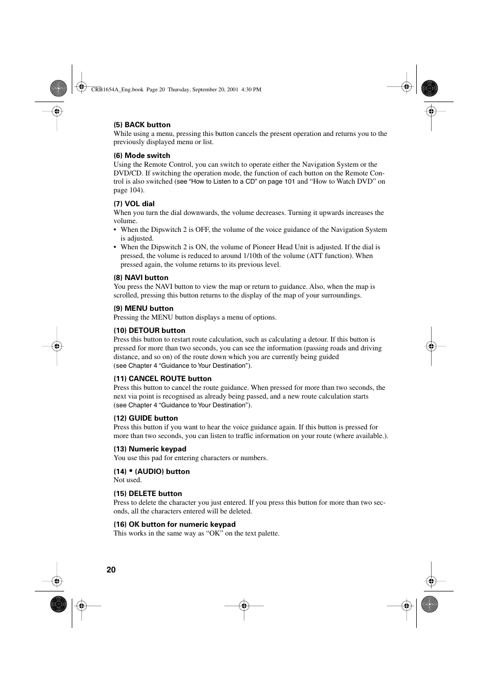 Pioneer AVIC-75DV User Manual | Page 22 / 148