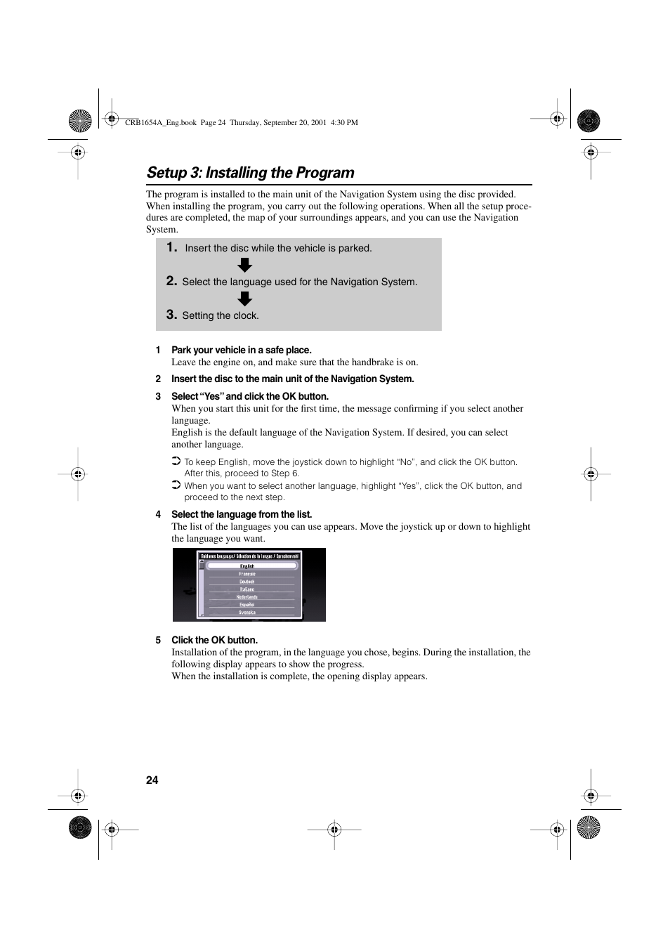 Setup 3: installing the program | Pioneer AVIC-75DV User Manual | Page 26 / 148