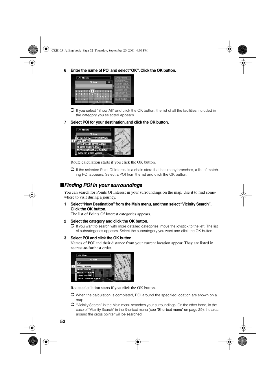Finding poi in your surroundings | Pioneer AVIC-75DV User Manual | Page 54 / 148