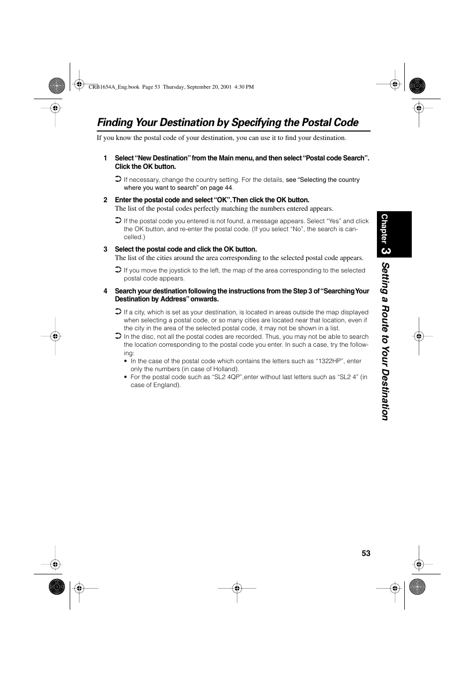 Setting a route to y our destination | Pioneer AVIC-75DV User Manual | Page 55 / 148