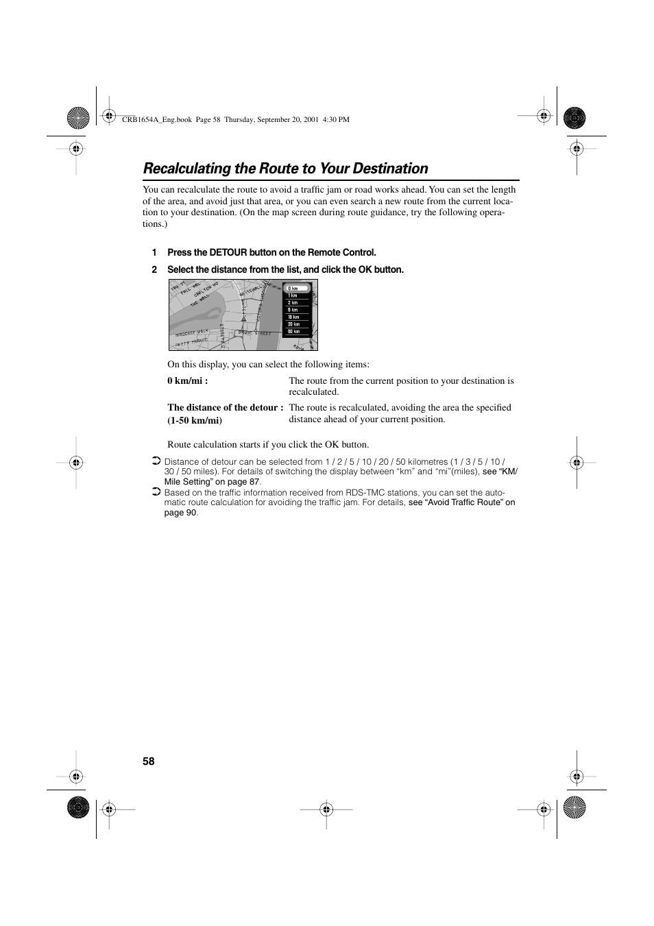 Recalculating the route to your destination | Pioneer AVIC-75DV User Manual | Page 60 / 148