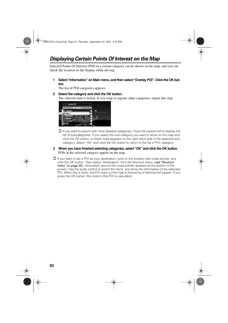 Displaying certain points of interest on the map | Pioneer AVIC-75DV User Manual | Page 64 / 148