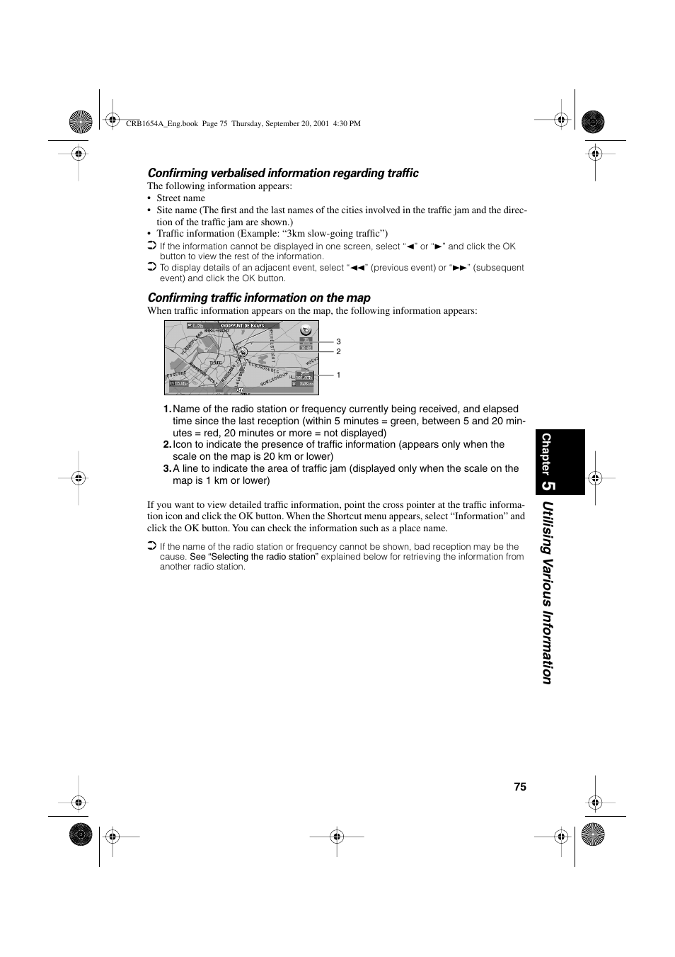 Utilising v arious inf ormation | Pioneer AVIC-75DV User Manual | Page 77 / 148