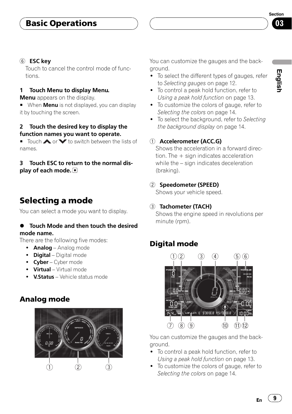 Selecting a mode 9, Selecting a mode, Basic operations | Pioneer AVG-VDP1 User Manual | Page 9 / 108