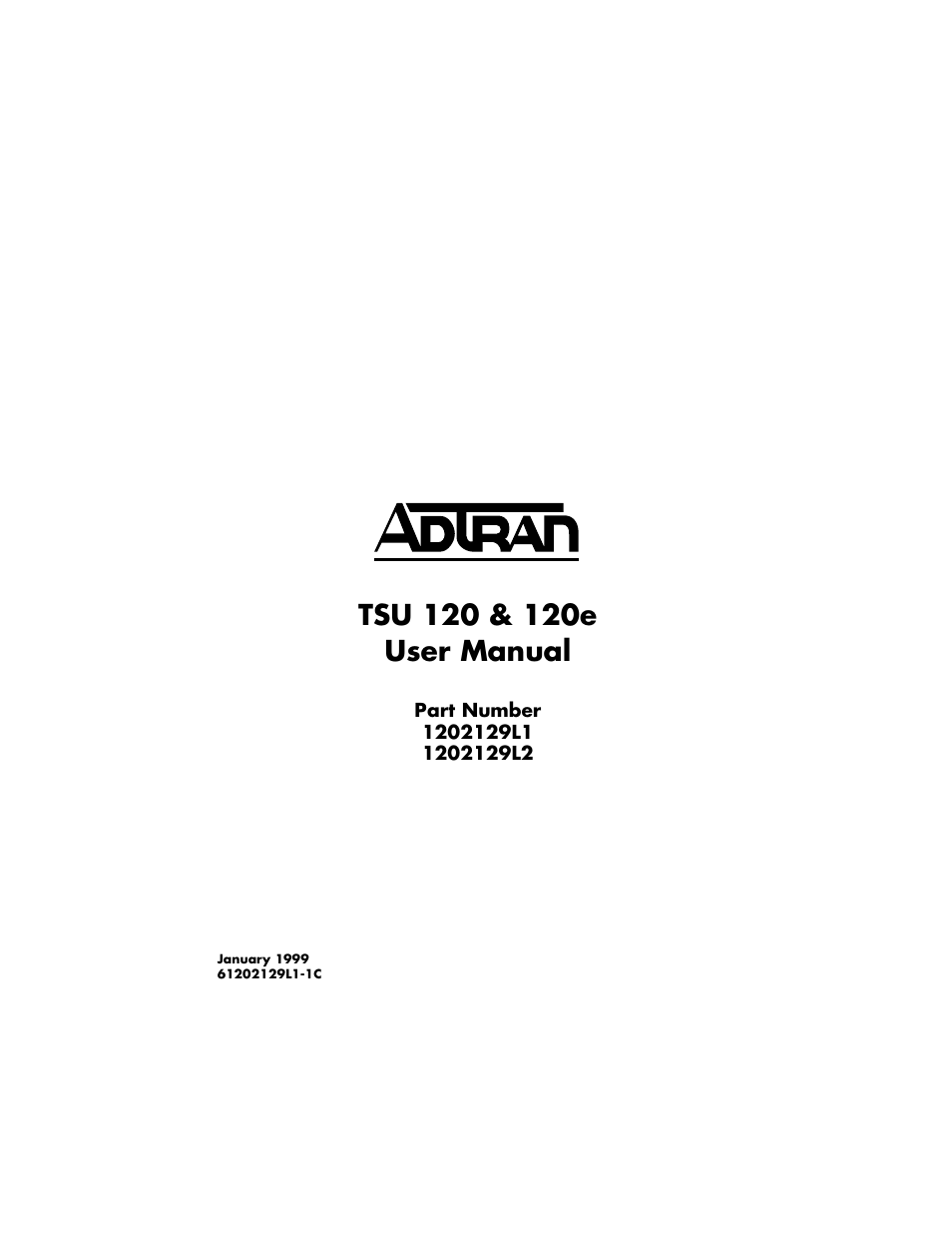 ADTRAN TSU 120e User Manual | 140 pages