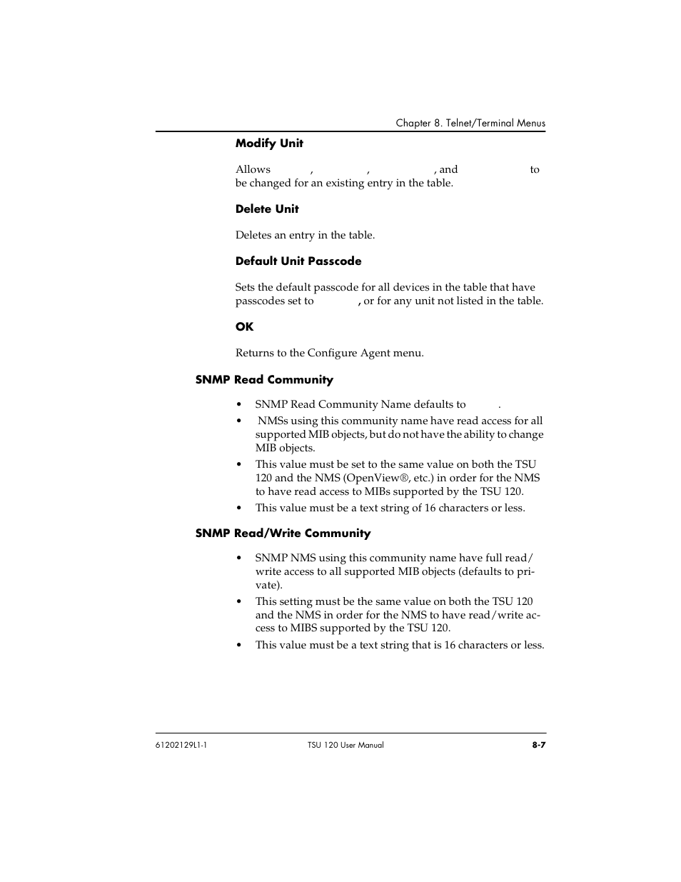 ADTRAN TSU 120e User Manual | Page 105 / 140