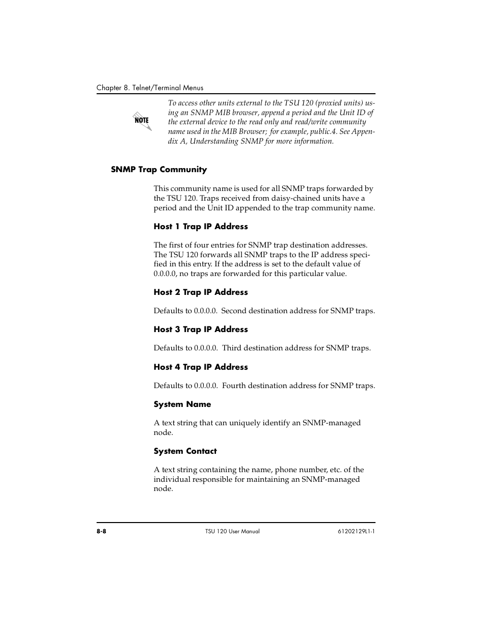 ADTRAN TSU 120e User Manual | Page 106 / 140