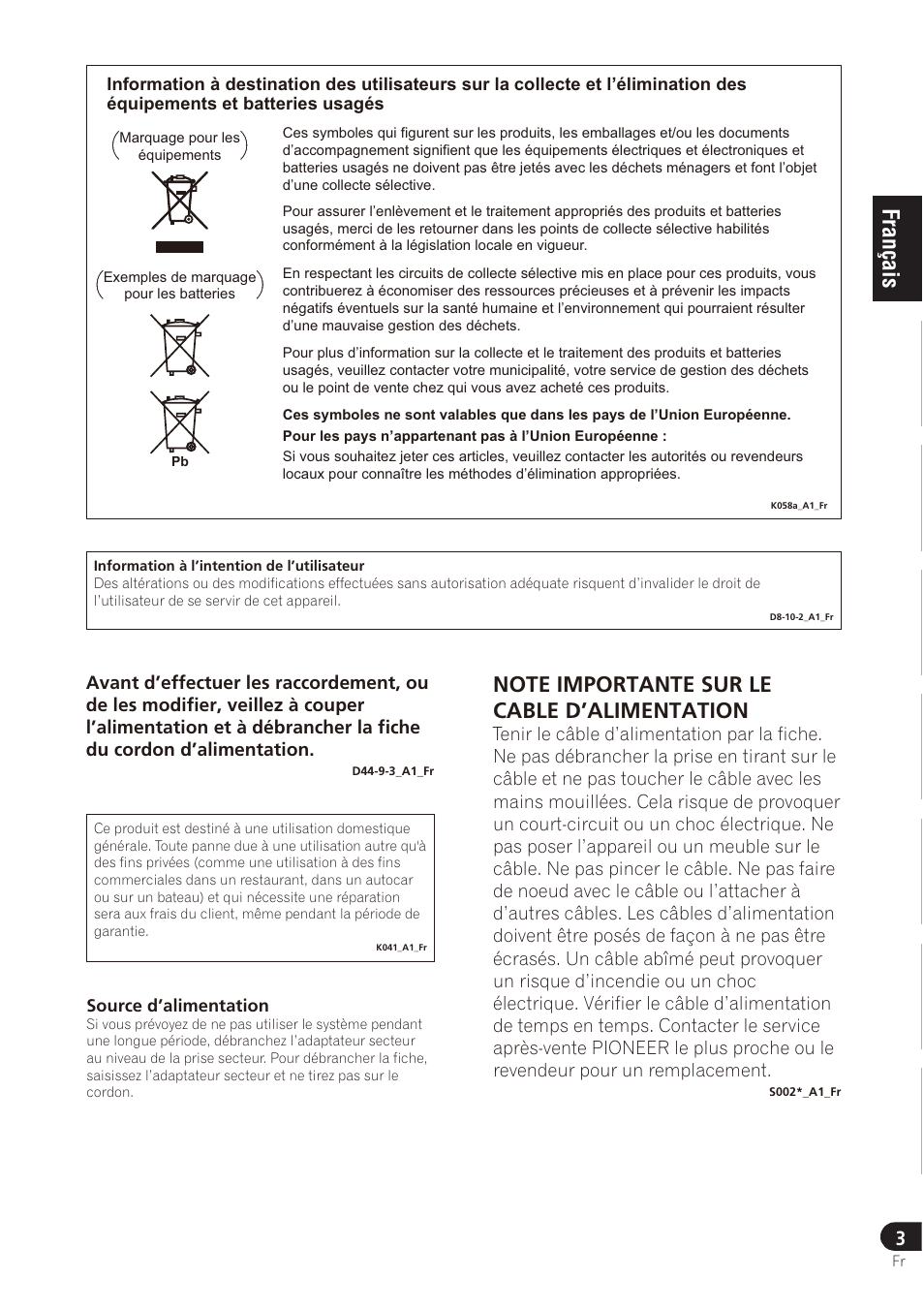 Pioneer SE-DRF41M User Manual | Page 15 / 136