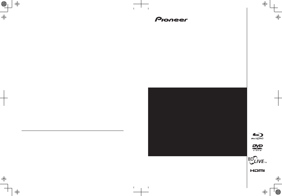 Pioneer BDP-120 User Manual | 427 pages