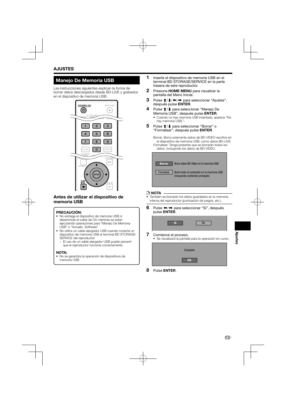 Manejo de memoria usb | Pioneer BDP-120 User Manual | Page 200 / 427