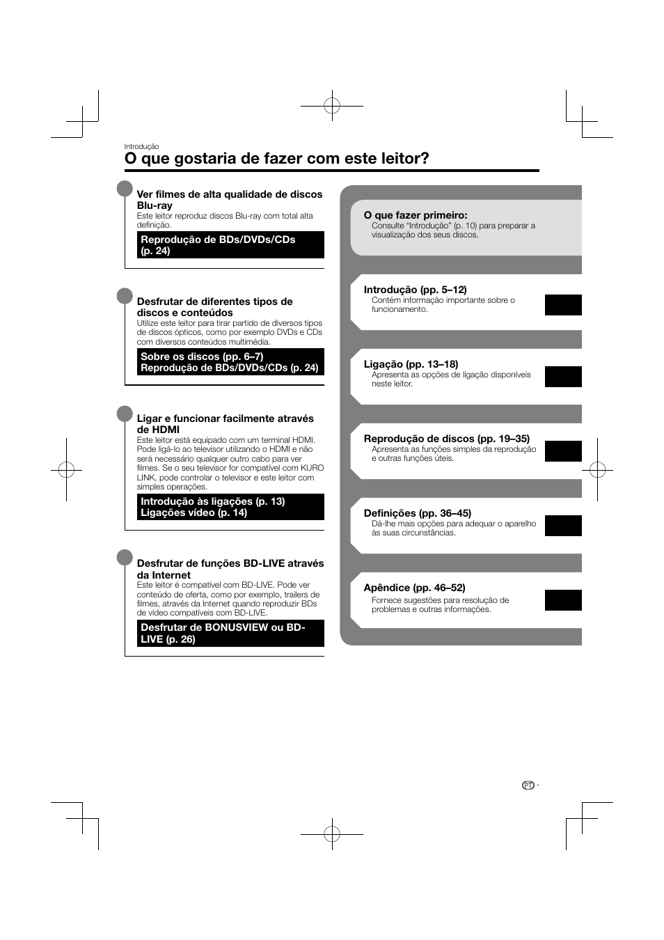 O que gostaria de fazer com este leitor | Pioneer BDP-120 User Manual | Page 214 / 427