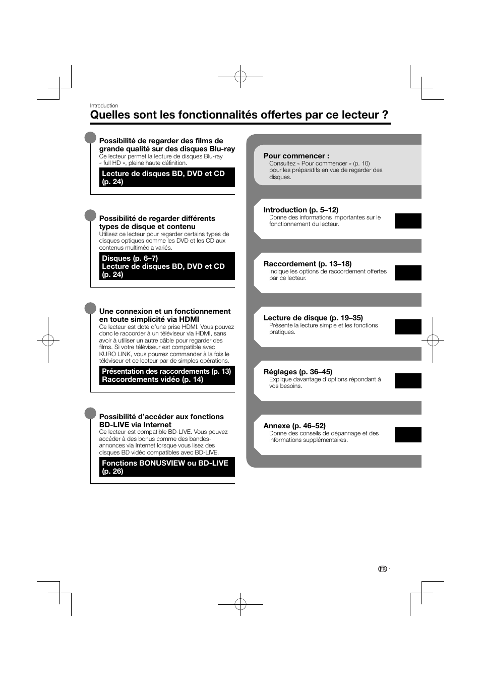Lecteur | Pioneer BDP-120 User Manual | Page 58 / 427