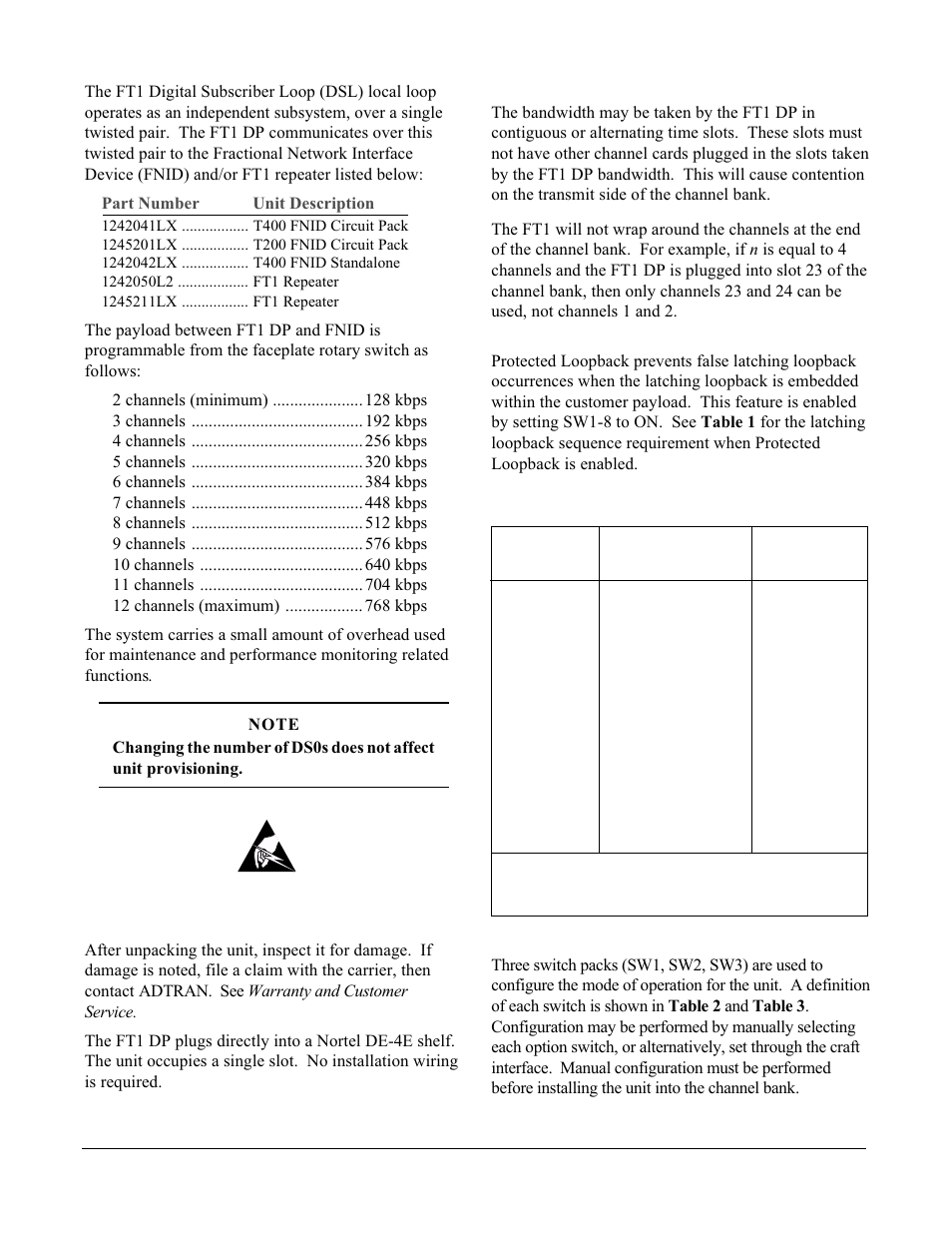 ADTRAN DE-4E User Manual | Page 2 / 19