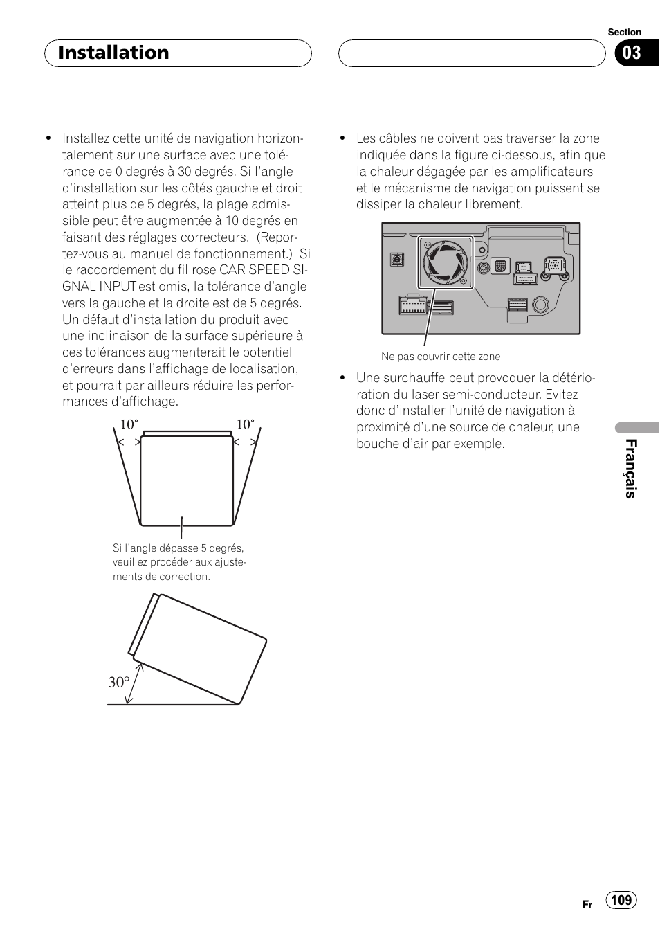 Installation | Pioneer AVIC-HD3-II User Manual | Page 109 / 177