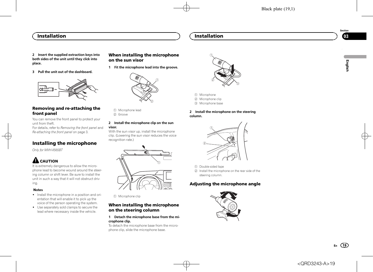 Pioneer MVH-X565BT User Manual | Page 19 / 140