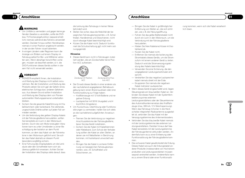 Deutsch, 01 anschlüsse | Pioneer DVH-330UB User Manual | Page 18 / 32