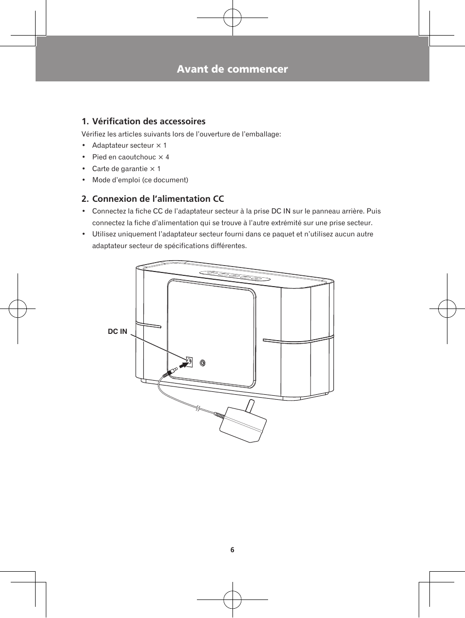 Avant de commencer | Pioneer XW-BTS1-W User Manual | Page 26 / 60