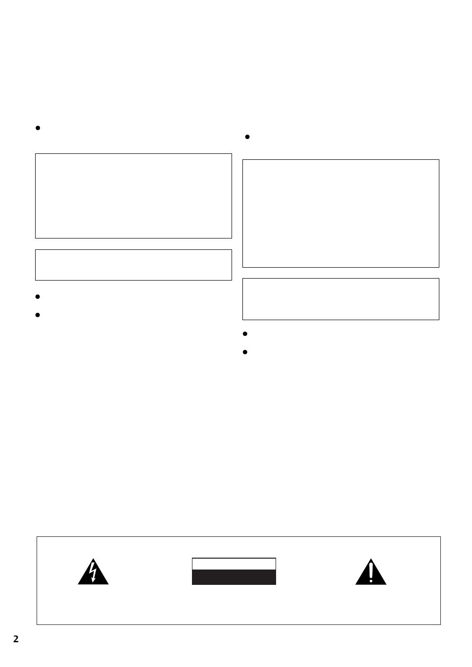 Important 1, Warning, Attention | Warnung, Attenzione, Waarschuwing, Varning, Advertencia, Advertência | Pioneer CT-L77 User Manual | Page 2 / 8