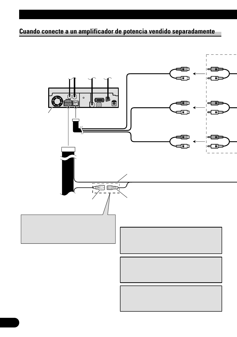 Conexión de las unidades | Pioneer AVH-P6500DVD User Manual | Page 18 / 76
