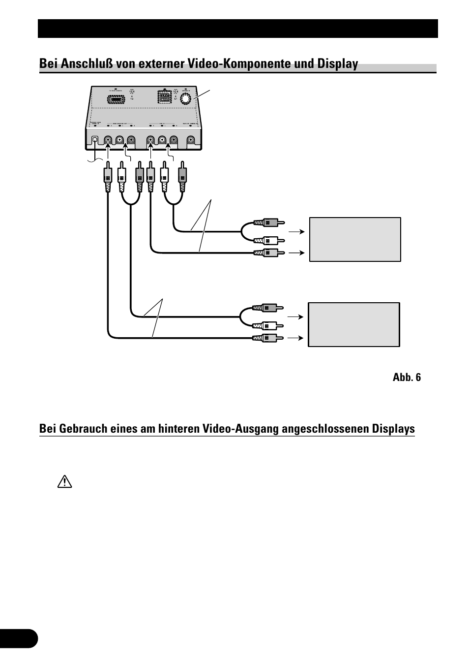 Anschließen der einheiten | Pioneer AVH-P6500DVD User Manual | Page 34 / 76