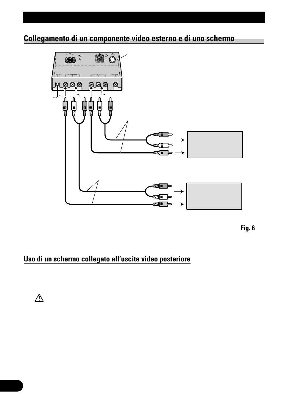 Collegamento delle unità | Pioneer AVH-P6500DVD User Manual | Page 58 / 76
