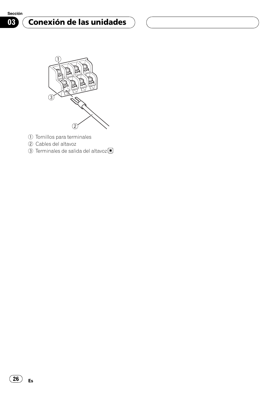 Conexión de las unidades | Pioneer GM-6400F User Manual | Page 26 / 104