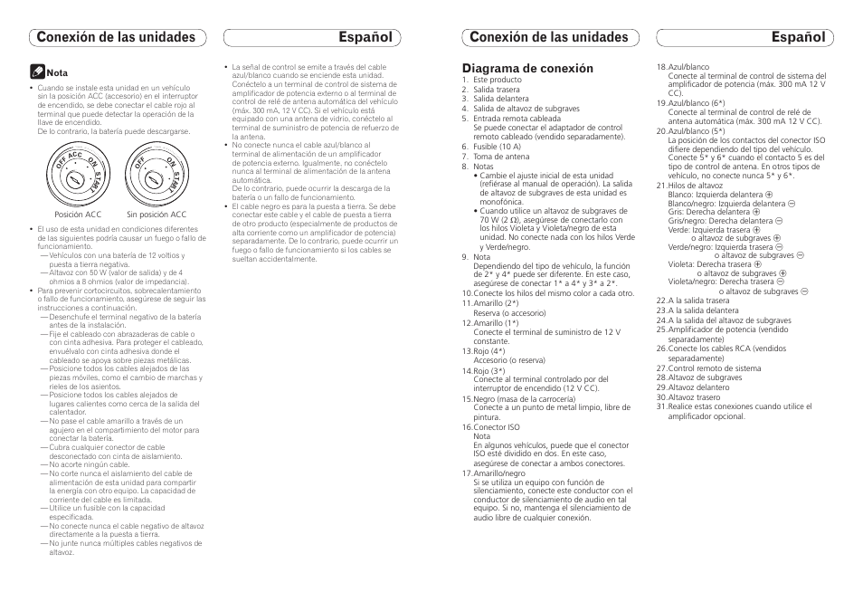 Diagrama de conexión | Pioneer DEH-8300SD User Manual | Page 13 / 16