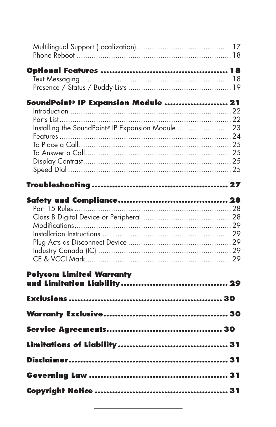ADTRAN IP601SIP User Manual | Page 3 / 35