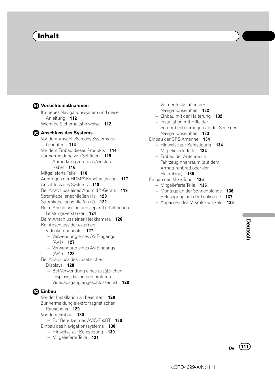 Pioneer AVIC-F50BT User Manual | Page 111 / 168