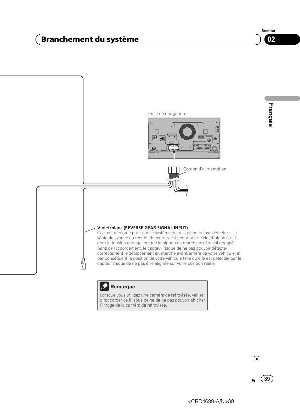 02 branchement du système | Pioneer AVIC-F50BT User Manual | Page 39 / 168