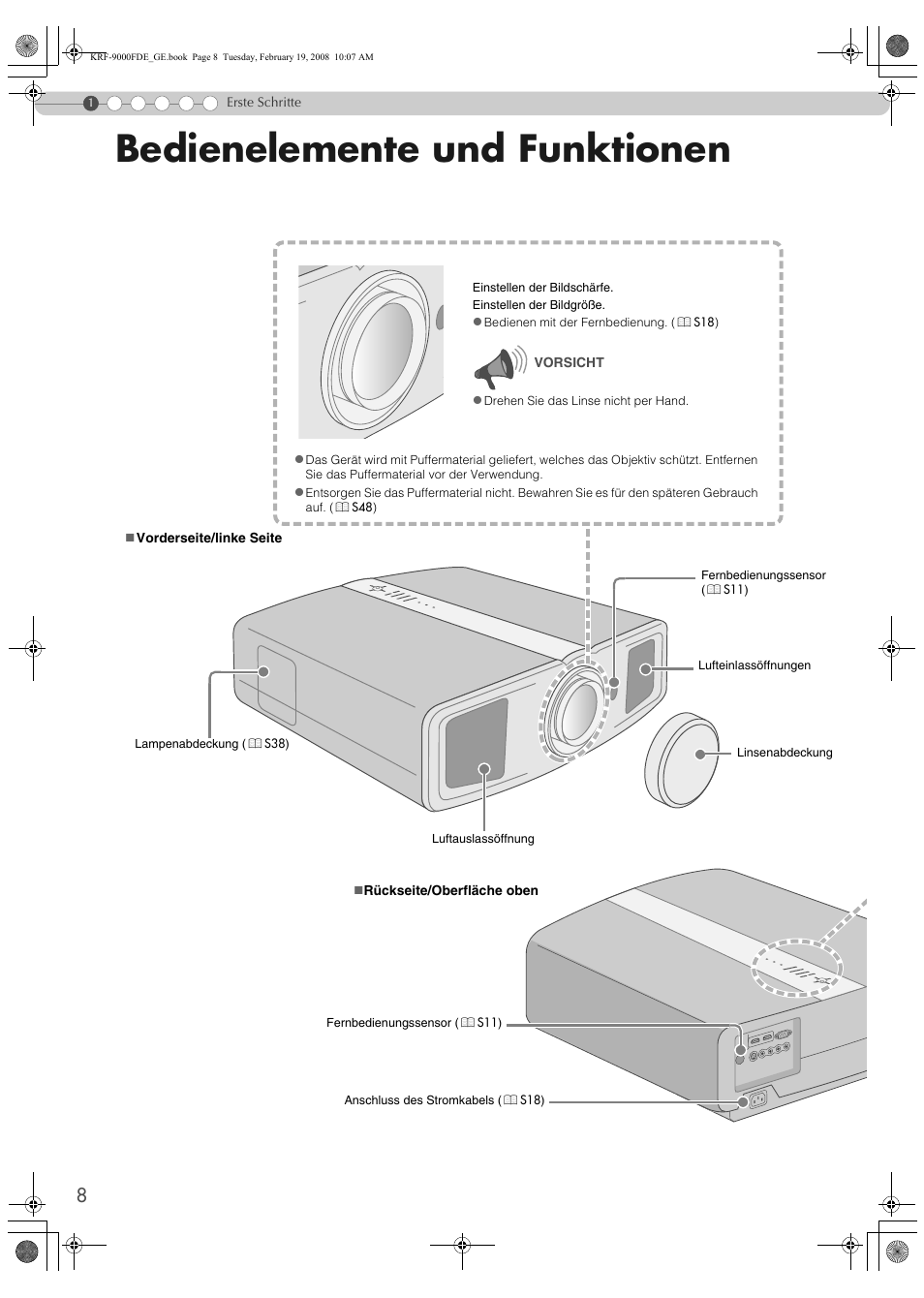 Bedienelemente und funktionen | Pioneer KRF-9000FD User Manual | Page 164 / 259