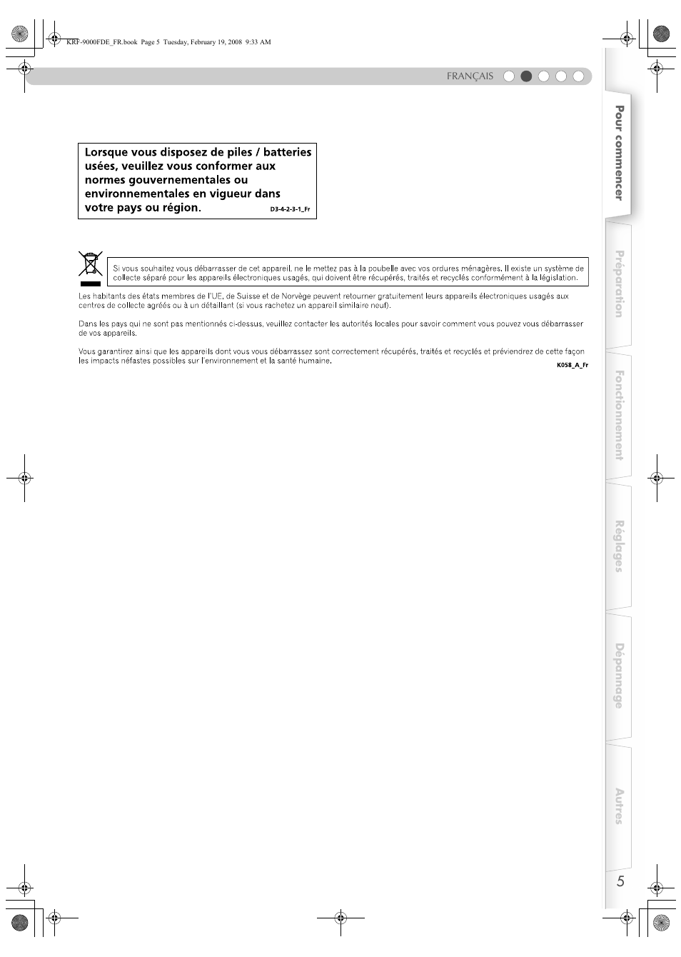 Pioneer KRF-9000FD User Manual | Page 57 / 259