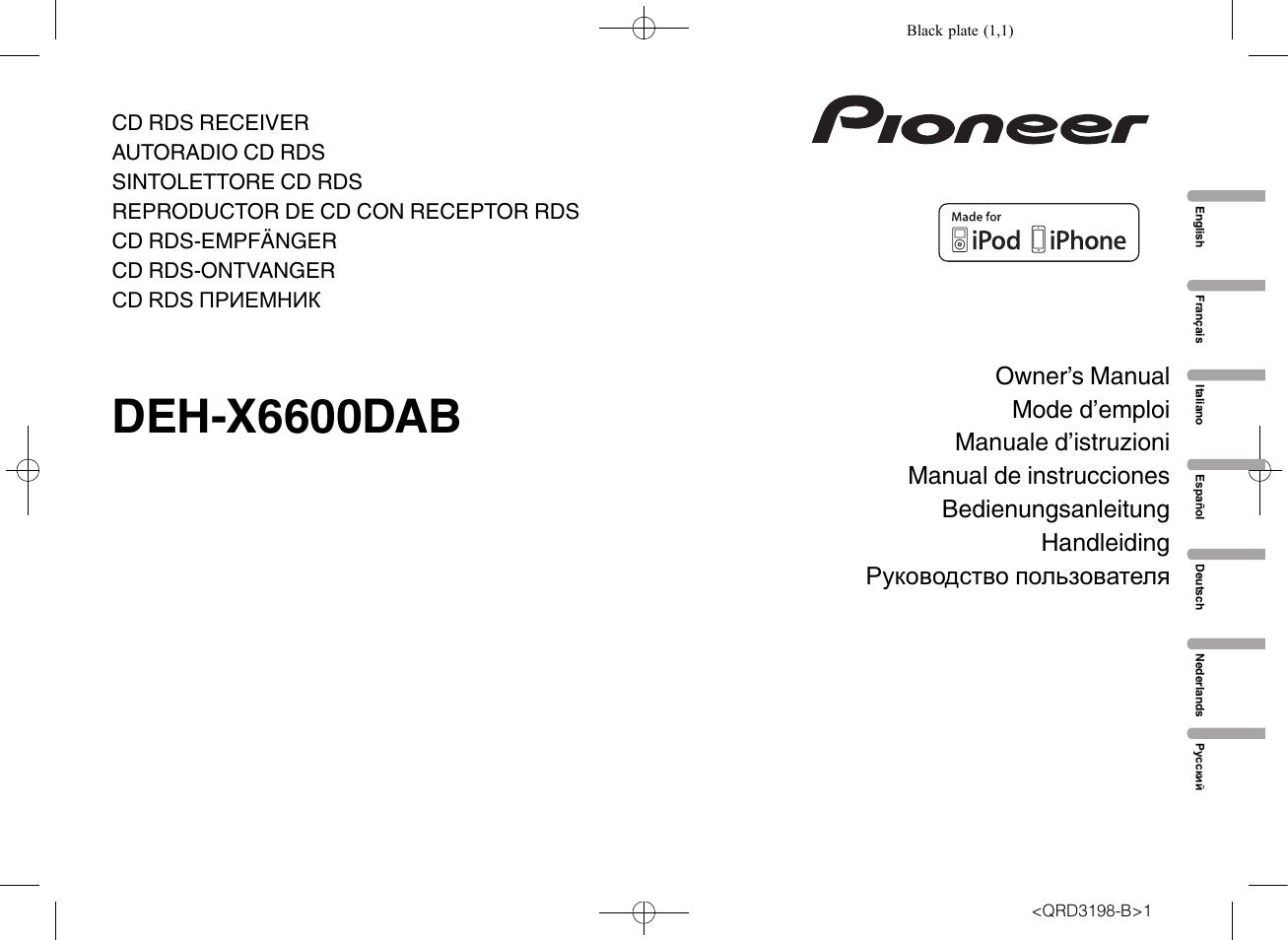 Pioneer DEH-X6600DAB User Manual | 148 pages